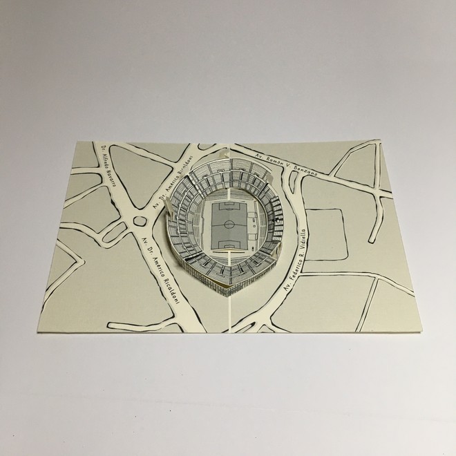 Estadio Centenario postal, tarjeta